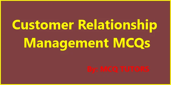 Customer Relationship Management MCQ