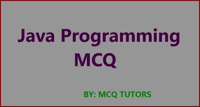 Java Programming MCQ